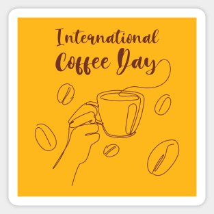 International Coffee Day Sticker